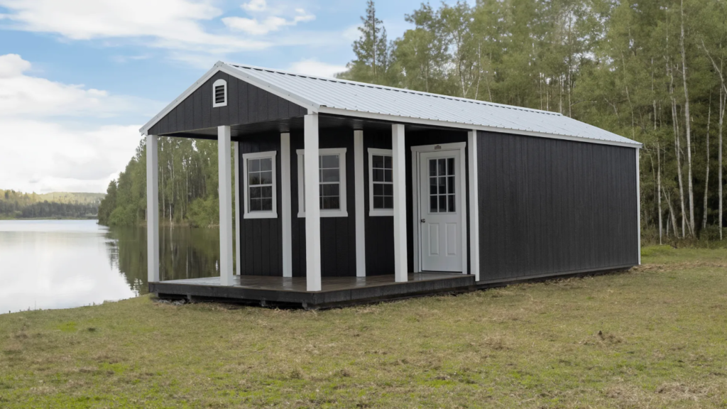 Cabin by Lake to demonstrate benefits